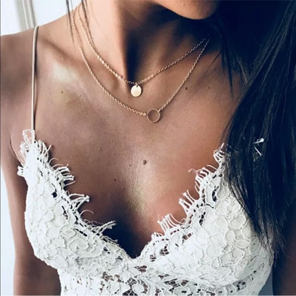 Jewelry - Gold Bohemian Clavicle Choker Layered Necklace